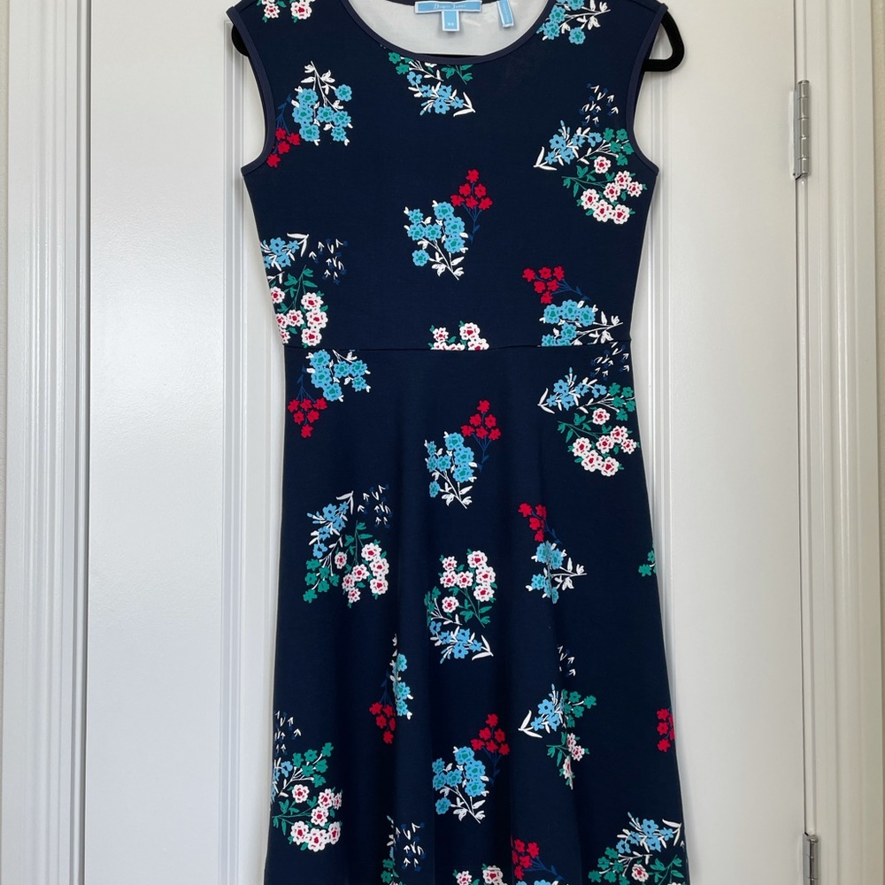 Draper James Floral Cap Sleeve Ponte Dress - Picture 2 of 5